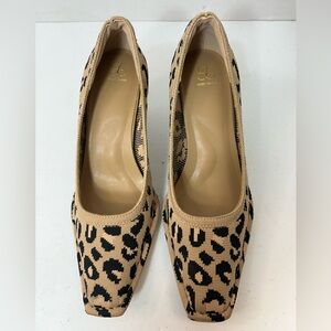 Cosy Island - Eternal Pace Minimalist Stiletto Heeled Pumps-Leopard - Size 7.5